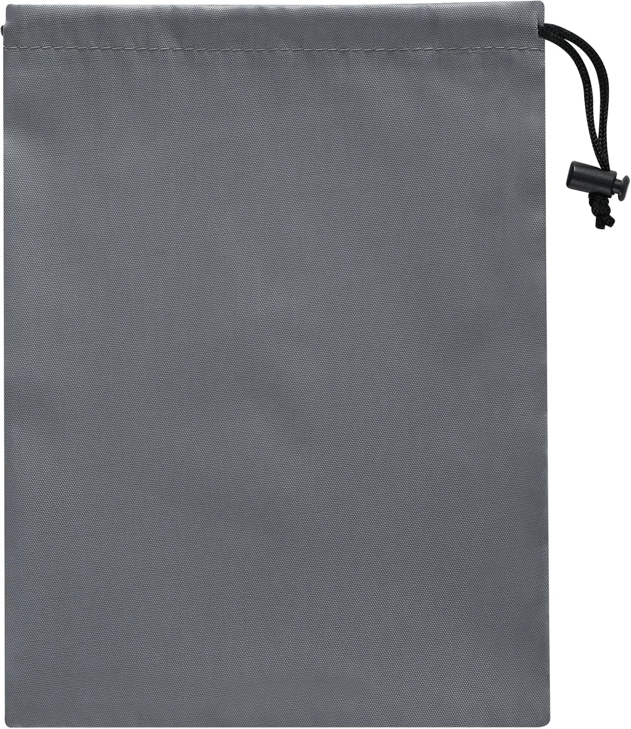 Drawstring Bag with Toggle - Nylon Cinch and Ditty Pouch (Gray, 7 x 9 Inch)