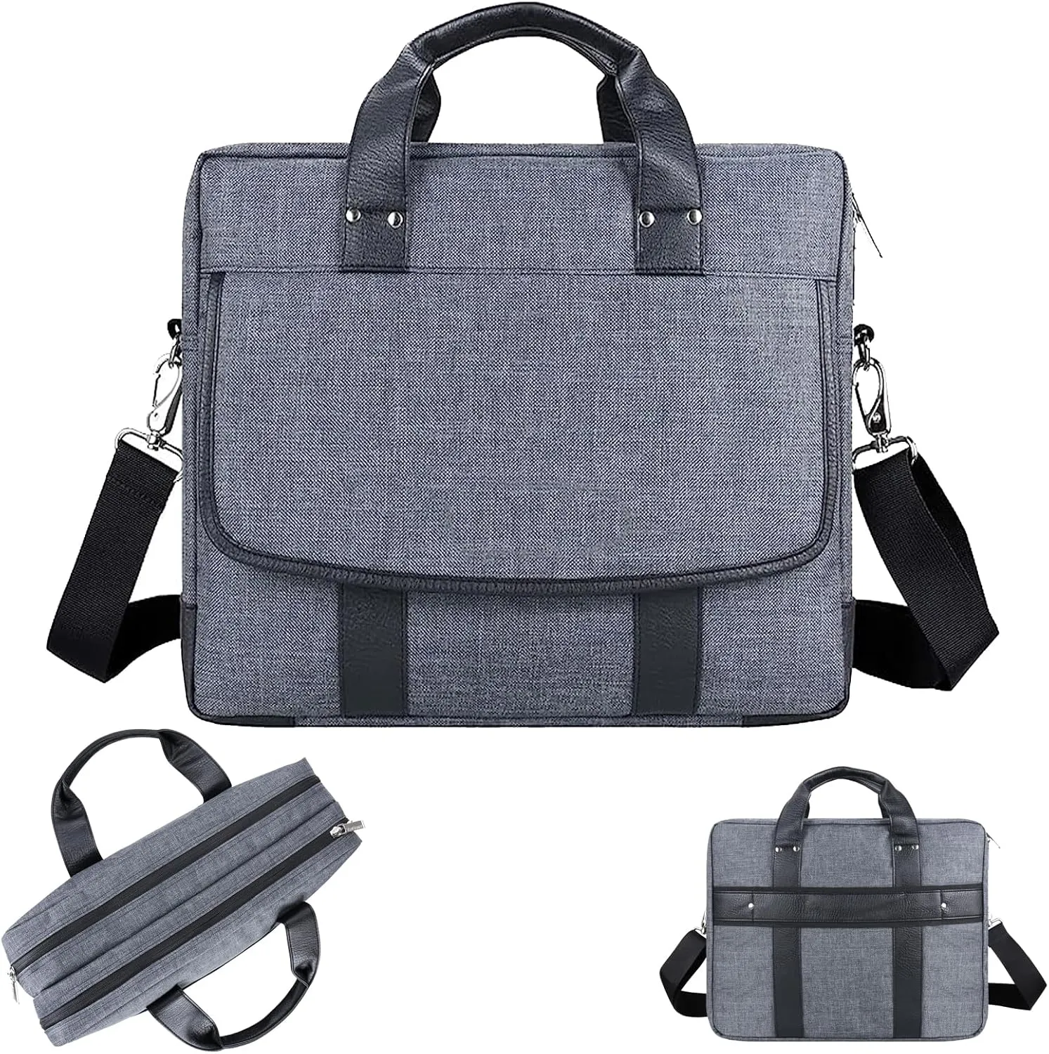eBigValue Laptop Bag 17 Inch, Business Laptop Bags for Men Messenger Bag Briefcase Office Bag for Men Women Laptop Water Resistant 17 Inch Laptop Bags for Travel College Work Bag