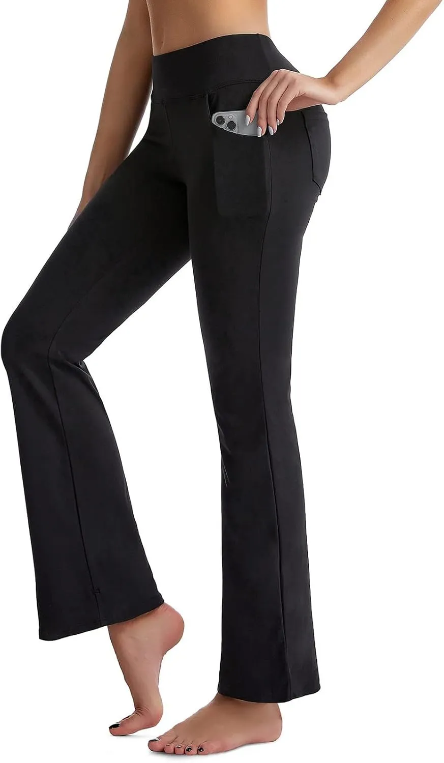 Flare Trousers Sports Waist Pants Pilates Trousers High Fitness Women Straight Yoga Leggings Flared for Yoga Leg