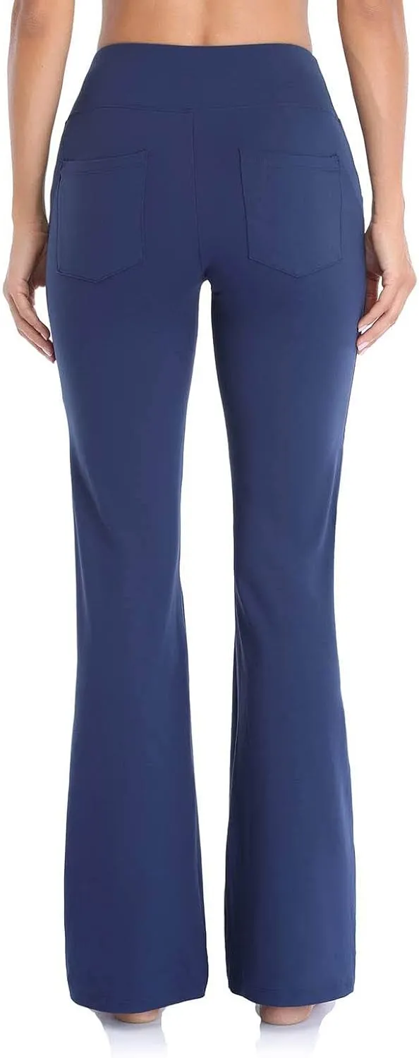 Flare Trousers Sports Waist Pants Pilates Trousers High Fitness Women Straight Yoga Leggings Flared for Yoga Leg