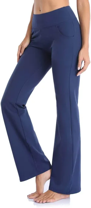 Flare Trousers Sports Waist Pants Pilates Trousers High Fitness Women Straight Yoga Leggings Flared for Yoga Leg