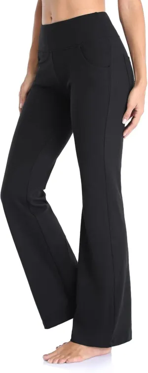 Flare Trousers Sports Waist Pants Pilates Trousers High Fitness Women Straight Yoga Leggings Flared for Yoga Leg