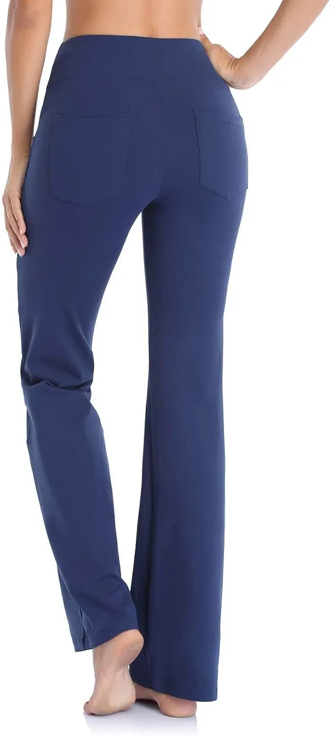 Flare Trousers Sports Waist Pants Pilates Trousers High Fitness Women Straight Yoga Leggings Flared for Yoga Leg