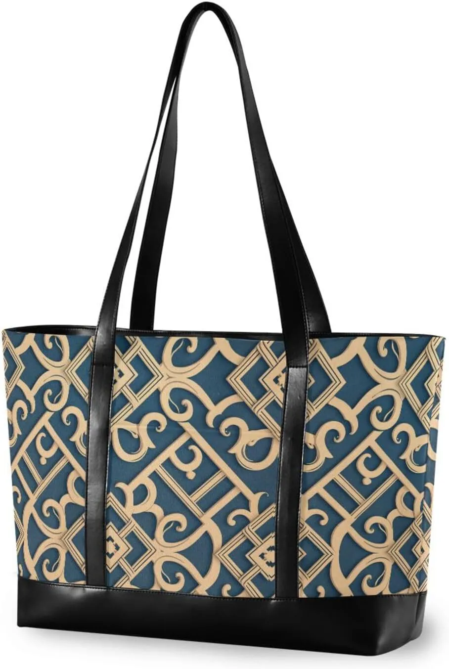 Flat Geometric Pattern Right Angle professional bag for women 14 inch with zipper diaper bag tote for teacher with Personalized bolso para laptop mujer