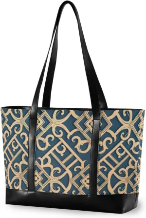 Flat Geometric Pattern Right Angle professional bag for women 14 inch with zipper diaper bag tote for teacher with Personalized bolso para laptop mujer