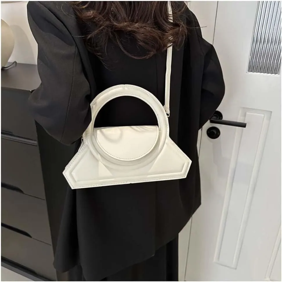 Genuine Leather Women's Shoulder Bags Retro Small Square Hobo Crossbody Handbag