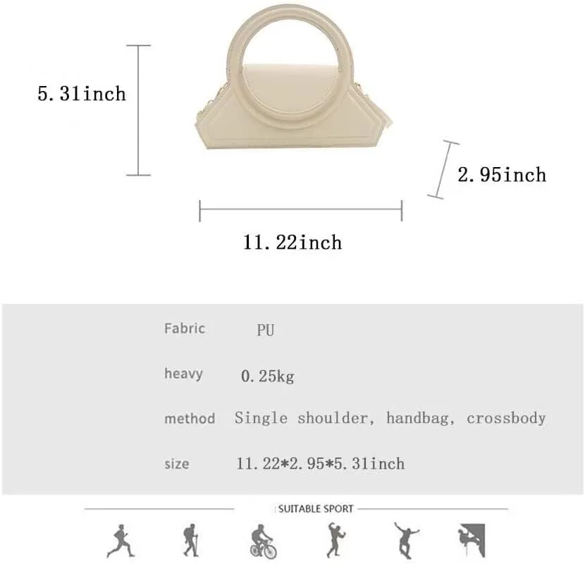 Genuine Leather Women's Shoulder Bags Retro Small Square Hobo Crossbody Handbag