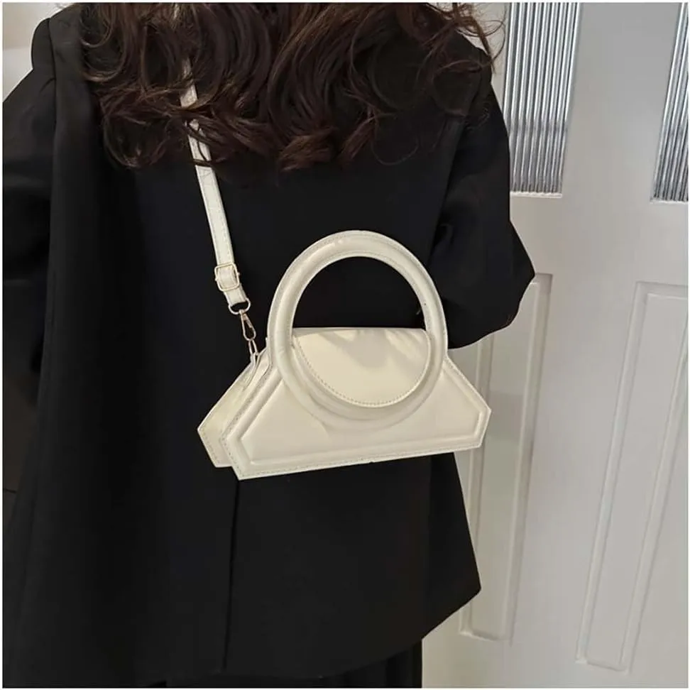 Genuine Leather Women's Shoulder Bags Retro Small Square Hobo Crossbody Handbag