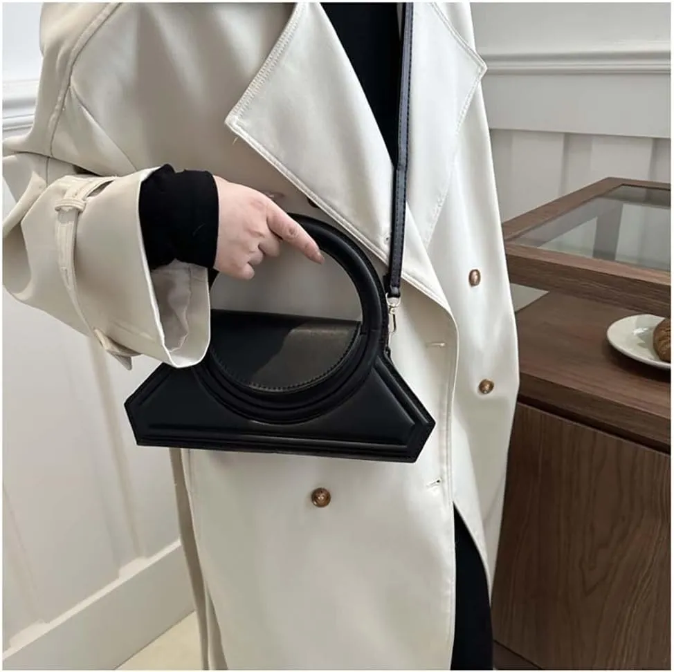Genuine Leather Women's Shoulder Bags Retro Small Square Hobo Crossbody Handbag