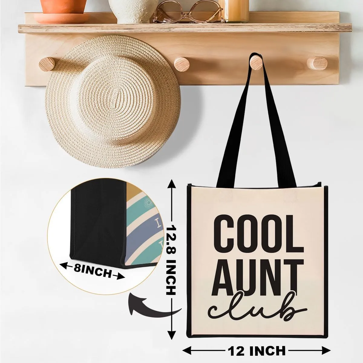 Grandma Mimi Gigi Granny Nana Memaw Nanny Mama Mum Mom Aunt Gifts Cool Canvas Tote Bag for Women