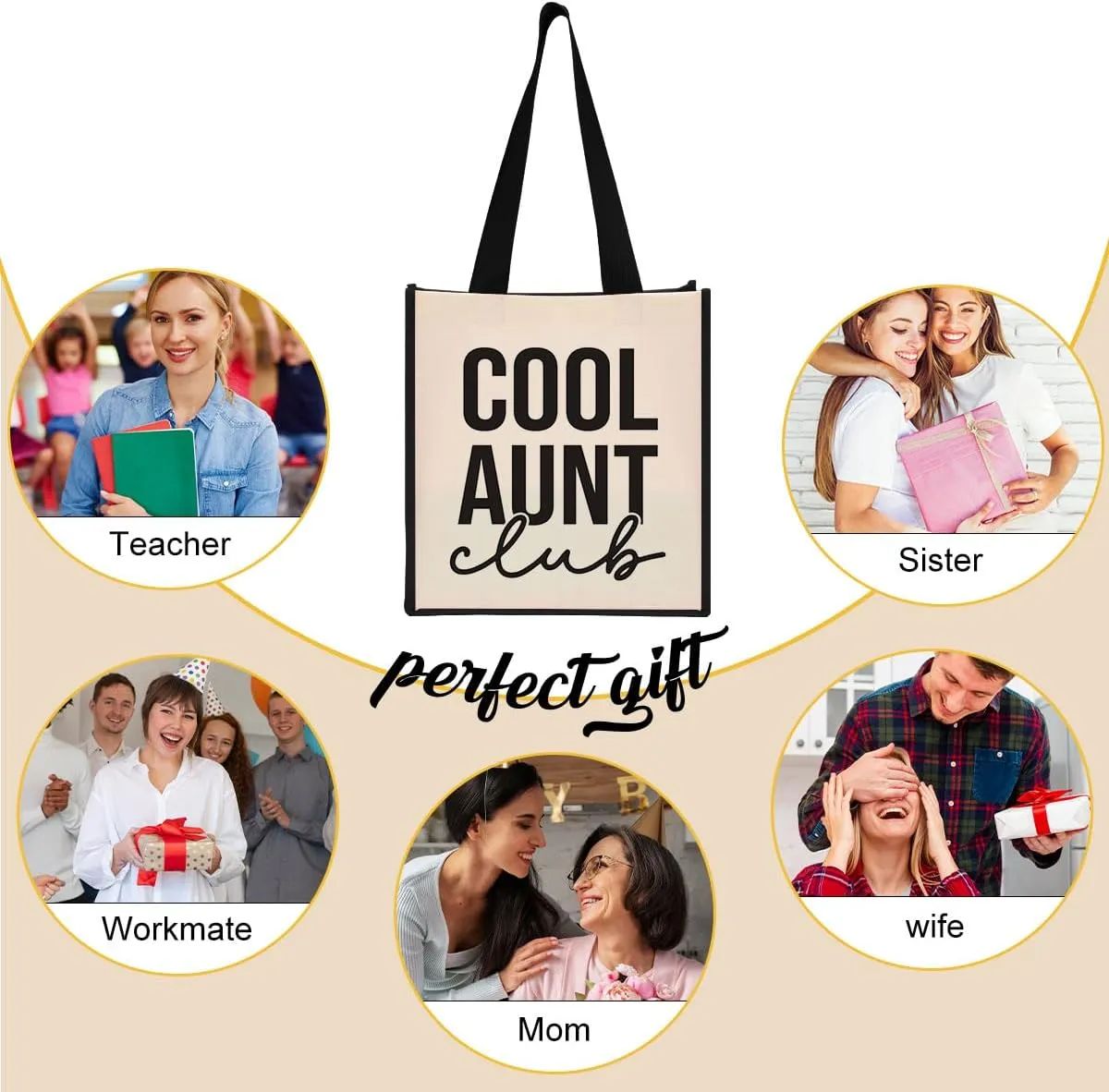 Grandma Mimi Gigi Granny Nana Memaw Nanny Mama Mum Mom Aunt Gifts Cool Canvas Tote Bag for Women