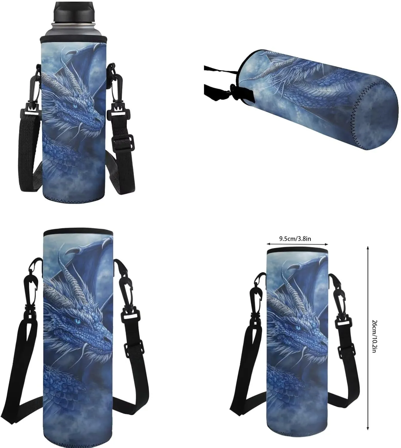HUIACONG Cool Dragon Backpack for Boys Cool School Bag with Lunch Box 4pcs Teen Large Cpacity Bookbag for Preschool Elementary Middle Book Bags Back to School Gifts