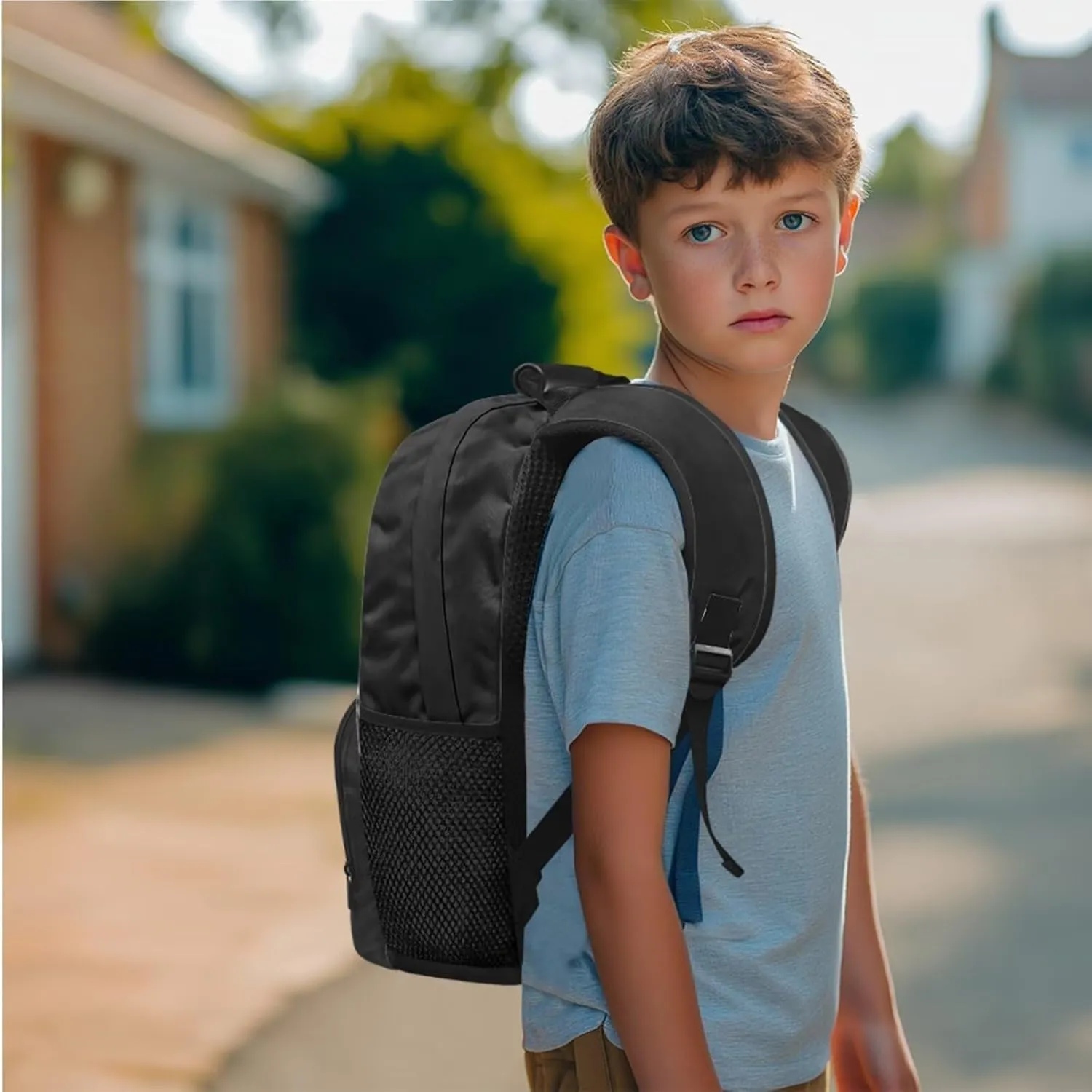 Kids Backpack Basketball Fire School Bag for Boys Teen Bookbag Satchel for Middle High School 3 in 1 Rucksack with Lunch Bag Pencil Bag Set