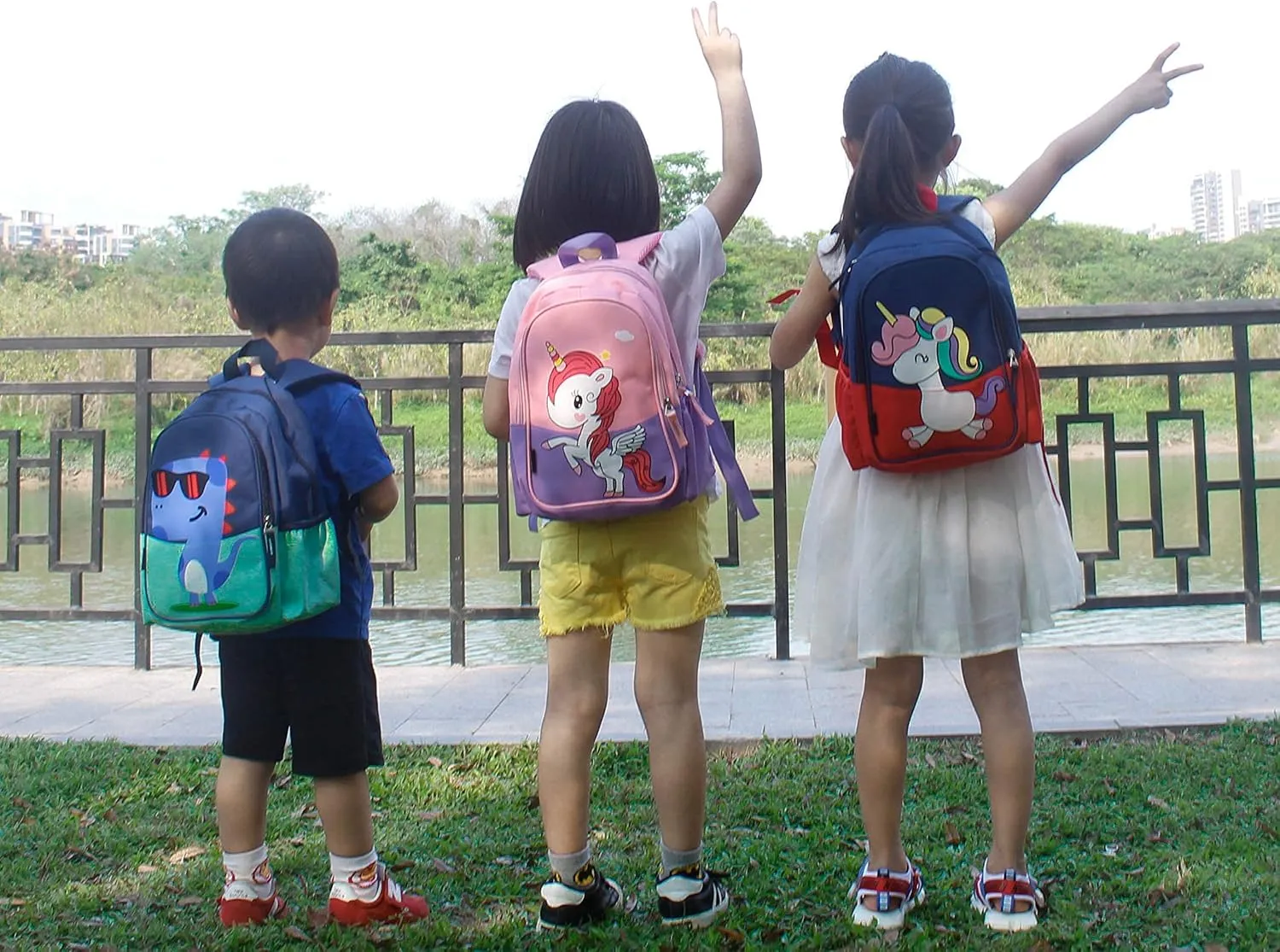 Kids Toddler Preschool Travel Backpack Cool Cute Cartoon Daypack (Dinosaur Green)