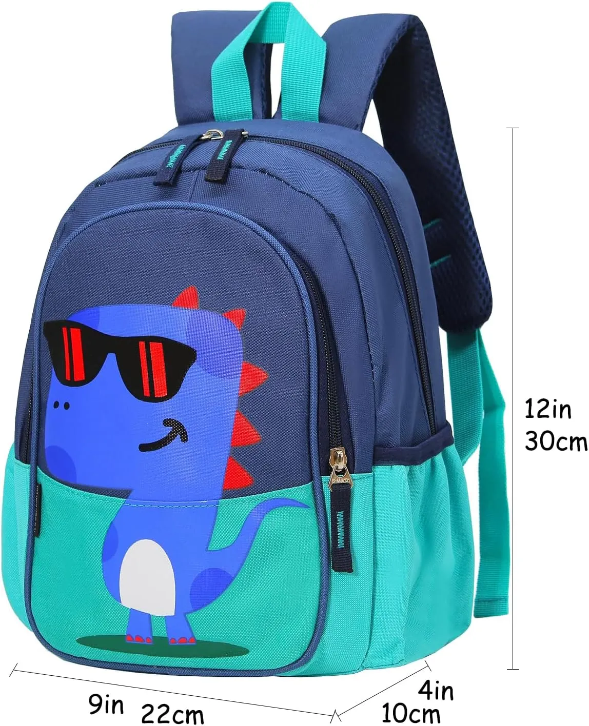 Kids Toddler Preschool Travel Backpack Cool Cute Cartoon Daypack (Dinosaur Green)