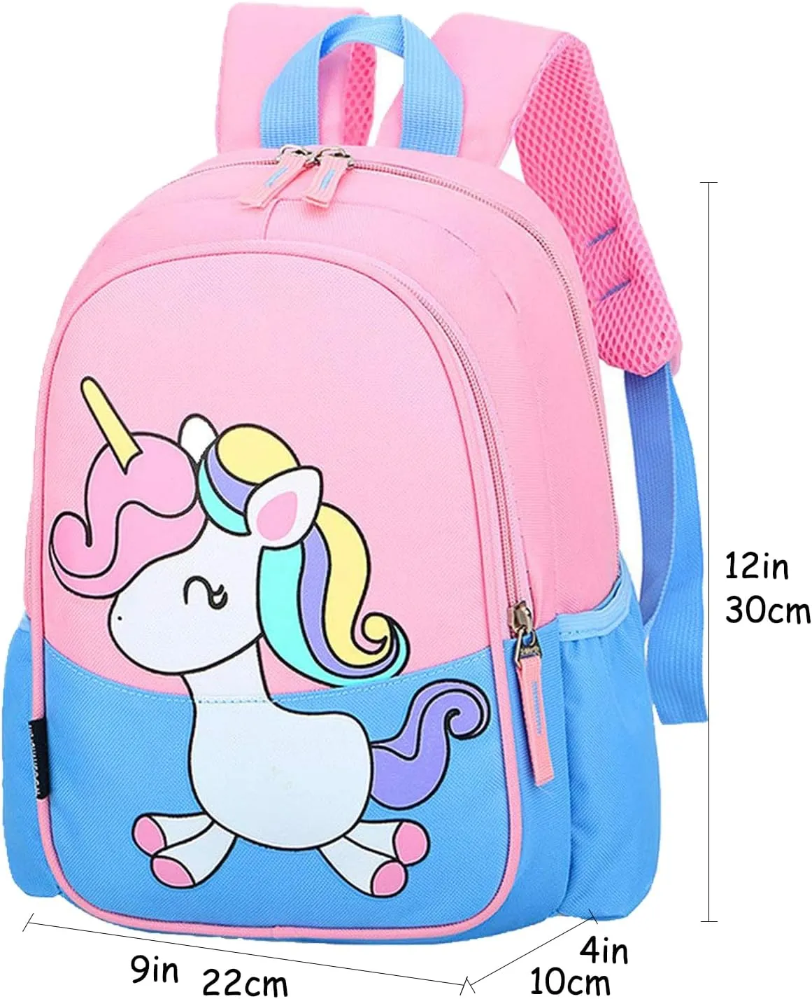 Kids Toddler Preschool Travel Backpack Cool Cute Cartoon Daypack (Little Blue Unicorn)