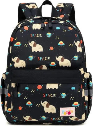 Lanola Kids Toddler Travel Backpack Cool Cute Cartoon Daypack children School Bags - Black Elephant