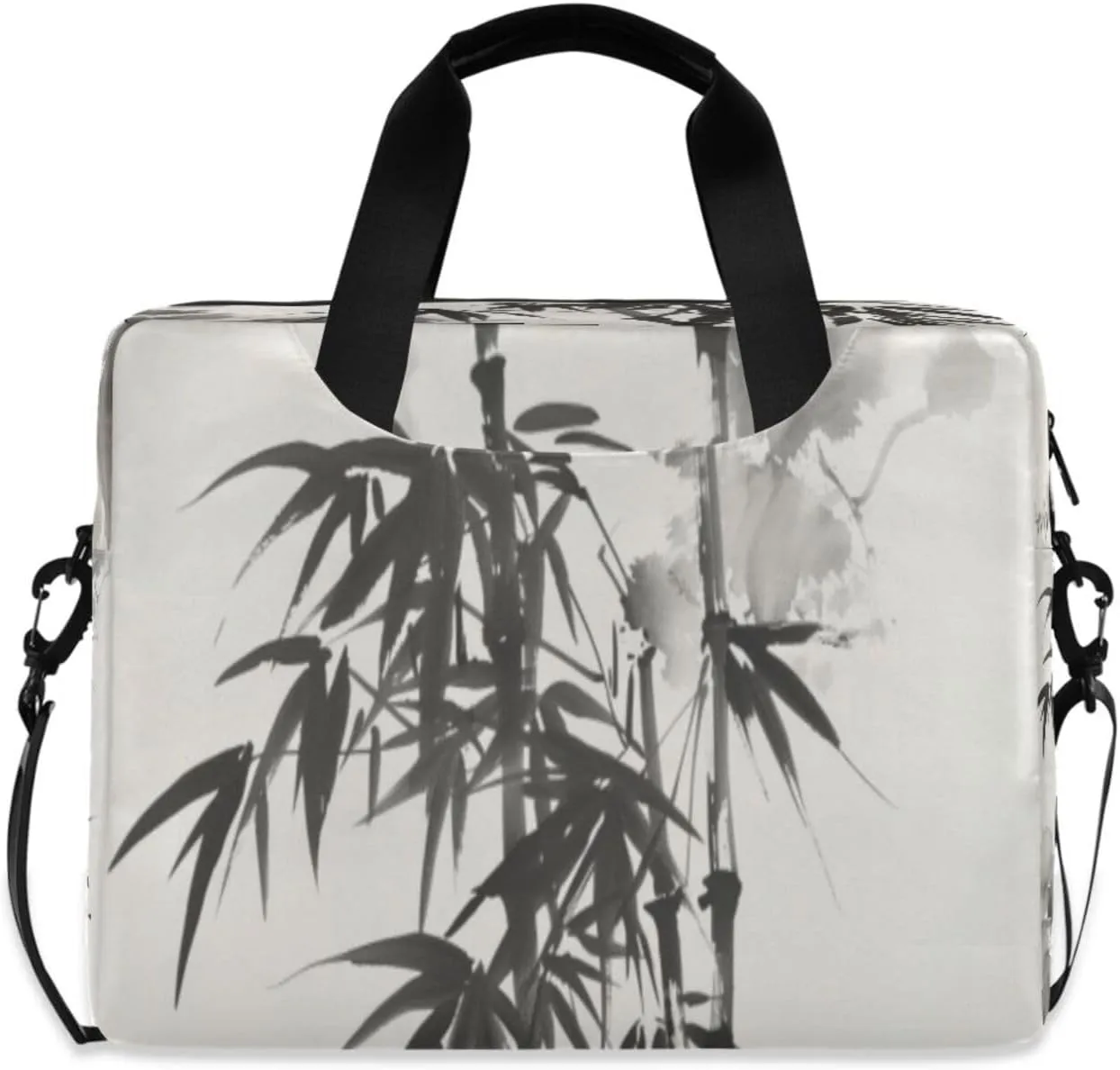 Laptop Bag for Women - Fits 16 inch with Laptop Compartment Carrying Messenger Sleeve with Strap Professional Fashion Travel Purse for Business Office Bag Bamboo
