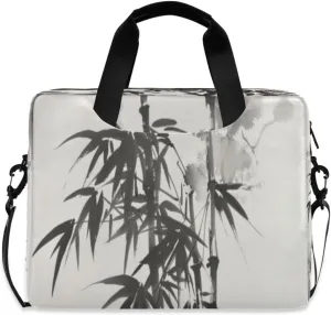 Laptop Bag for Women - Fits 16 inch with Laptop Compartment Carrying Messenger Sleeve with Strap Professional Fashion Travel Purse for Business Office Bag Bamboo