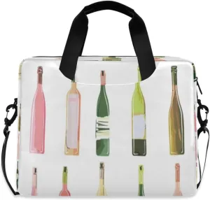 Laptop Bag for Women - Fits 16 inch with Laptop Compartment Carrying Messenger Sleeve with Strap Professional Fashion Travel Purse for Business Office Bag Bottle
