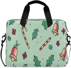 Laptop Bag for Women - Fits 16 inch with Laptop Compartment Carrying Messenger Sleeve with Strap Professional Fashion Travel Purse for Business Office Bag Cartoon Bell Stick