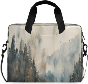 Laptop Bag for Women - Fits 16 inch with Laptop Compartment Carrying Messenger Sleeve with Strap Professional Fashion Travel Purse for Business Office Bag Landscape Painting