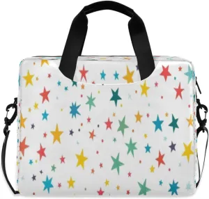 Laptop Bag for Women - Fits 16 inch with Laptop Compartment Carrying Messenger Sleeve with Strap Professional Fashion Travel Purse for Business Office Bag Stars