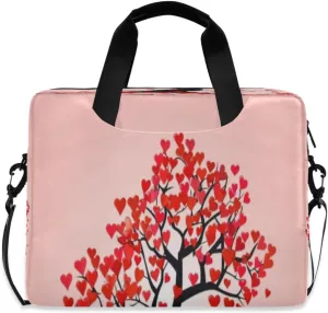 Laptop Bag for Women - Fits 16 inch with Laptop Compartment Carrying Messenger Sleeve with Strap Professional Fashion Travel Purse for Business Office Bag Tree
