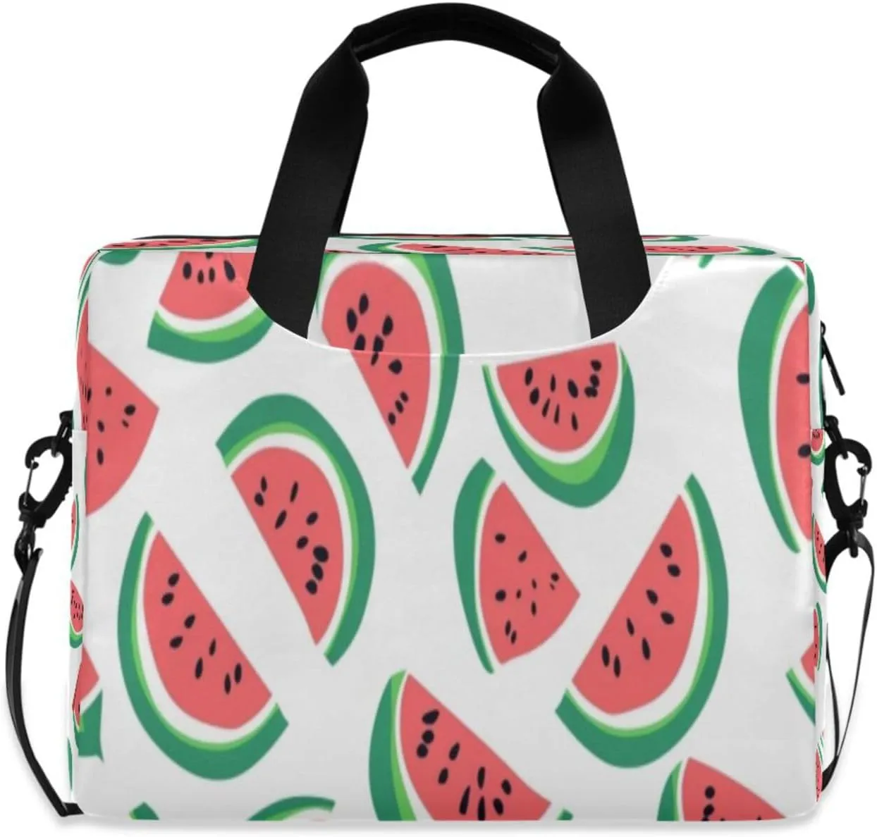 Laptop Bag for Women - Fits 16 inch with Laptop Compartment Carrying Messenger Sleeve with Strap Professional Fashion Travel Purse for Business Office Bag Watermelon