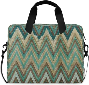 Laptop Bag for Women - Fits 16 inch with Laptop Compartment Carrying Messenger Sleeve with Strap Professional Fashion Travel Purse for Business Office Bag Wave