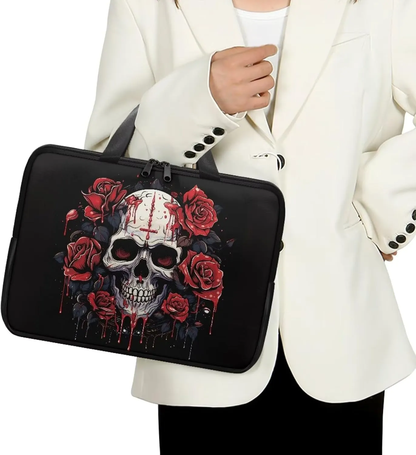 Laptop Carrying Case Large Capacity Travel Laptop Bag Waterproof Briefcase Portable Computer Protective Sleeves