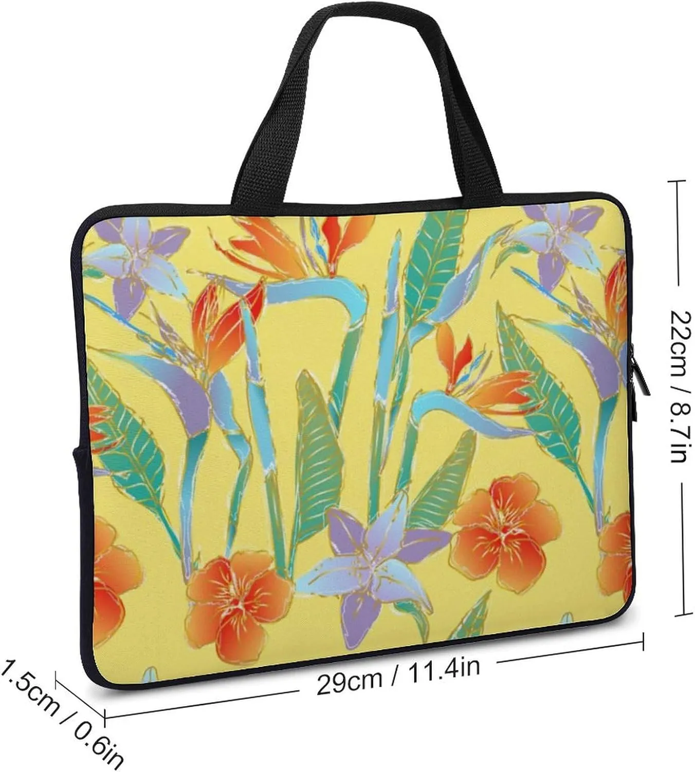 Laptop Case Sleeve Traveling Yellow Anthemy Handle Laptop Bag Shock-proof Protective Computer Tote Briefcase for