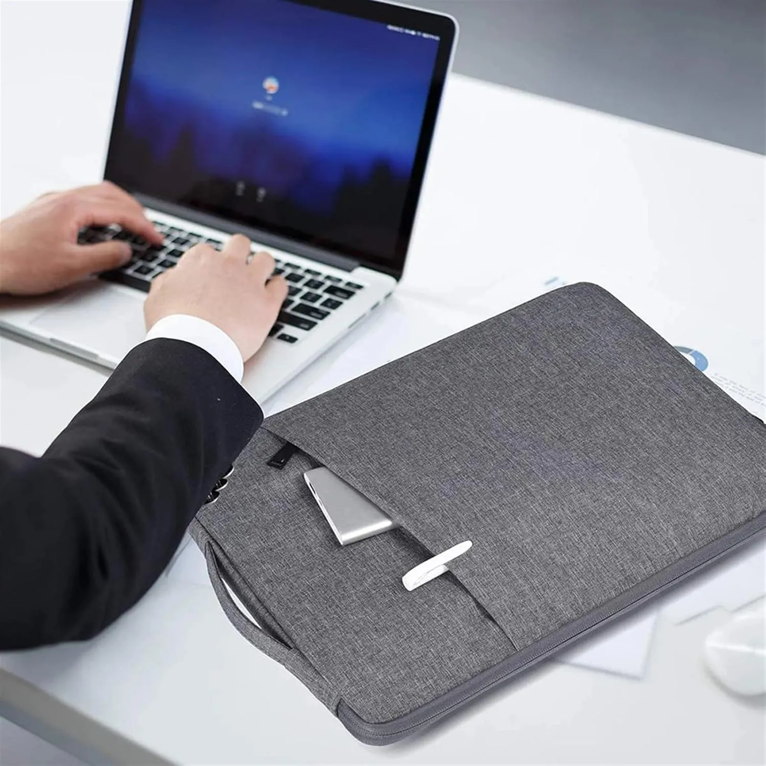 Laptopbag 13.3/15.6-inch Laptop Bag Tablet Protective Sleeve Handbag Waterproof Commuter Briefcase Bag for Laptop