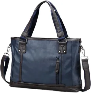 Large Leather Carry On Weekender Overnight Bag Laptop Waterproof Vintage For Business Travel Office Work