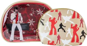 Loungefly Elvis Presley Aloha Hawaiian Print 2-Piece Cosmetic Set