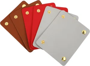 Lurrose Travel Bag Handle Covers 6pcs Set Pu Leather for Decor Protection Easy to Fit Remove