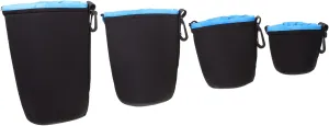 MERRYHAPY 4Pcs Neoprene Lens Pouch Camera Lens Bag for with Easy Drawstring Closure Protective Storage for All Lens