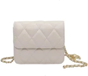 Mini Belt Bag for Women Crossbody Bag Purse Small Leather Waist Bag Fashionable Waist Purse Trendy Belt Purse (Micro,Black), White