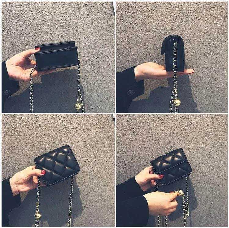 Mini Belt Bag for Women Crossbody Bag Purse Small Leather Waist Bag Fashionable Waist Purse Trendy Belt Purse (Micro,Black)