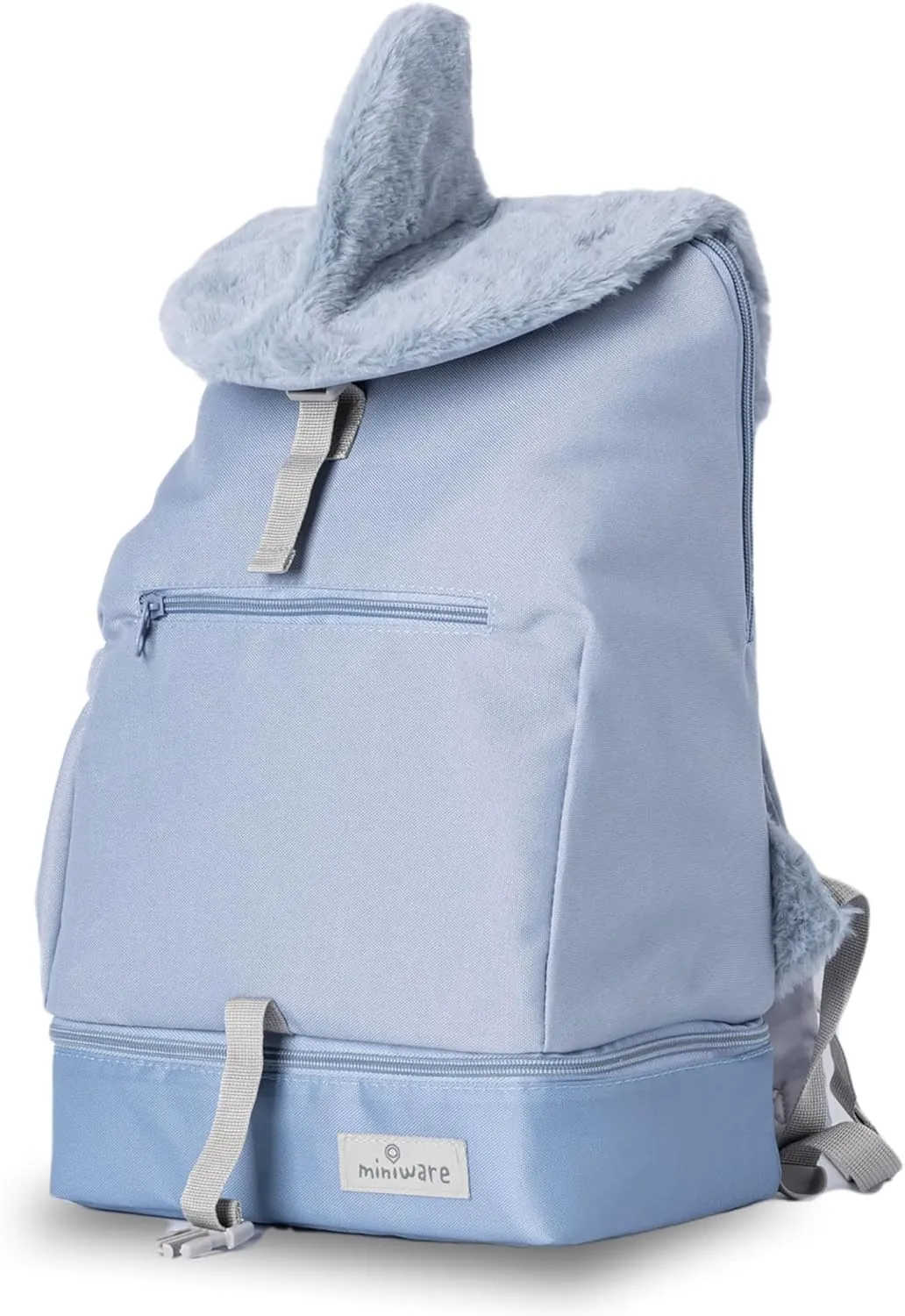 Miniware Kai the Shark My First Pac Pac - 2 in 1 Backpack and Lunch Bag - Insulated Kids Backpack with Attached Lunch Bag - Durable, Adjustable, and Comfortable for Ages 3 