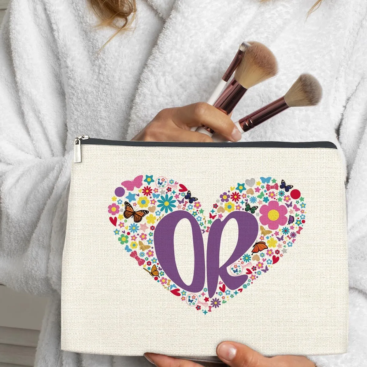 Music Themed Gifts Makeup Bag, Cool Gifts for Music Lovers Sister Friend Bestie Daughter, Cosmetic Travel Organizer Bag