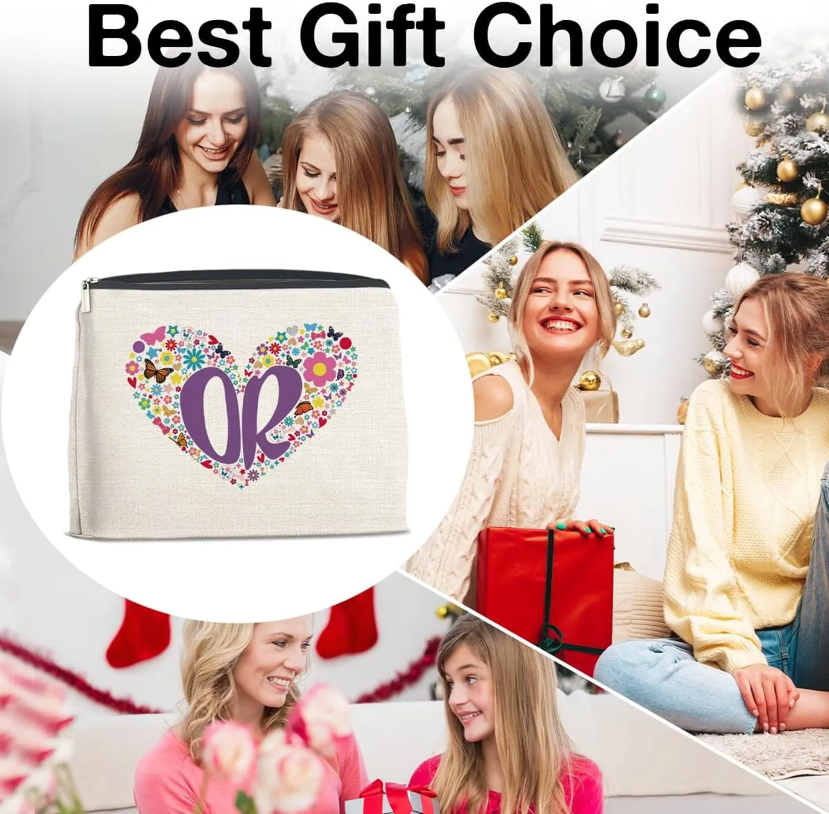 Music Themed Gifts Makeup Bag, Cool Gifts for Music Lovers Sister Friend Bestie Daughter, Cosmetic Travel Organizer Bag