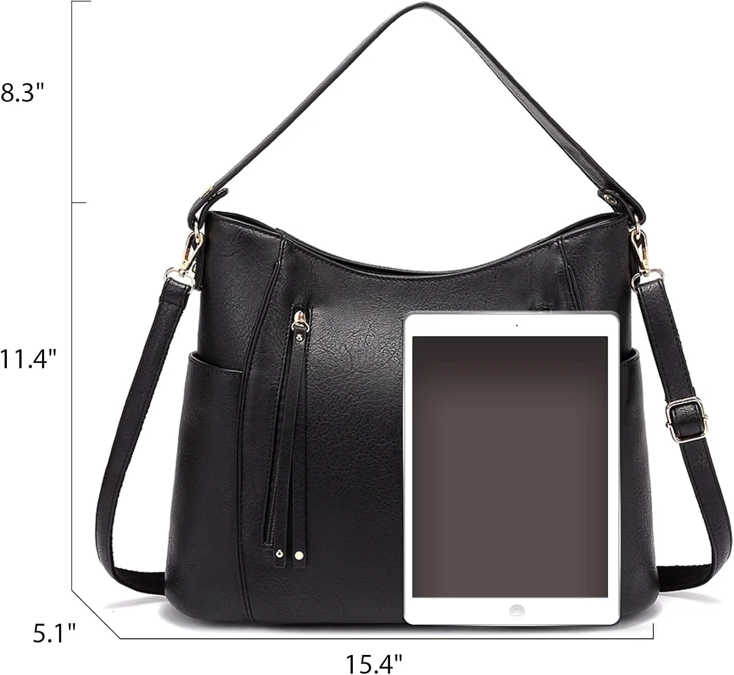 NOTAG Womens Hobo Handbags PU Leather Shoulder Bags Fashion Top Handle Purses Large Crossbody Handbags