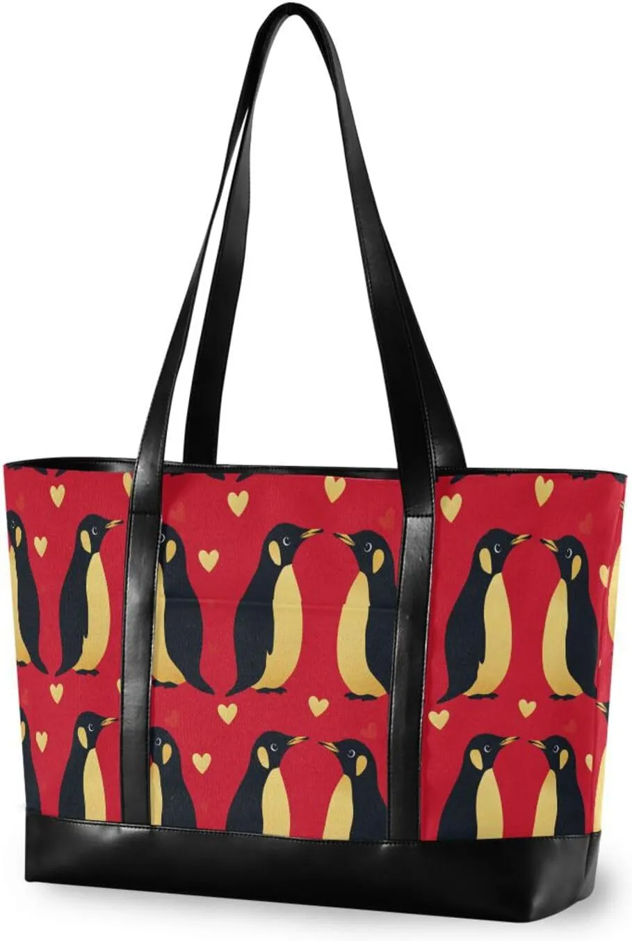 Penguin Gold Red Valentines professional 14inch laptop bag with zipper for men with diaper bolsos para mujeres