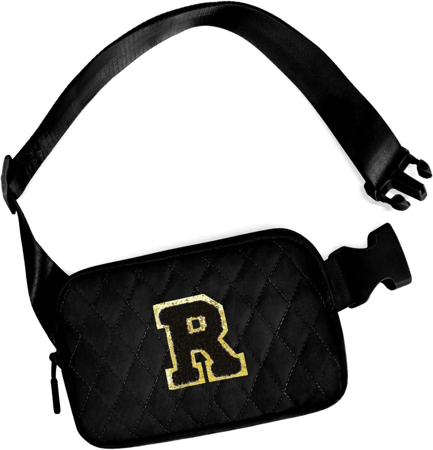 Personalized for Wife, Cool Birthday Gift - Waist Pack Crossbody Bag Fanny Pack - Black