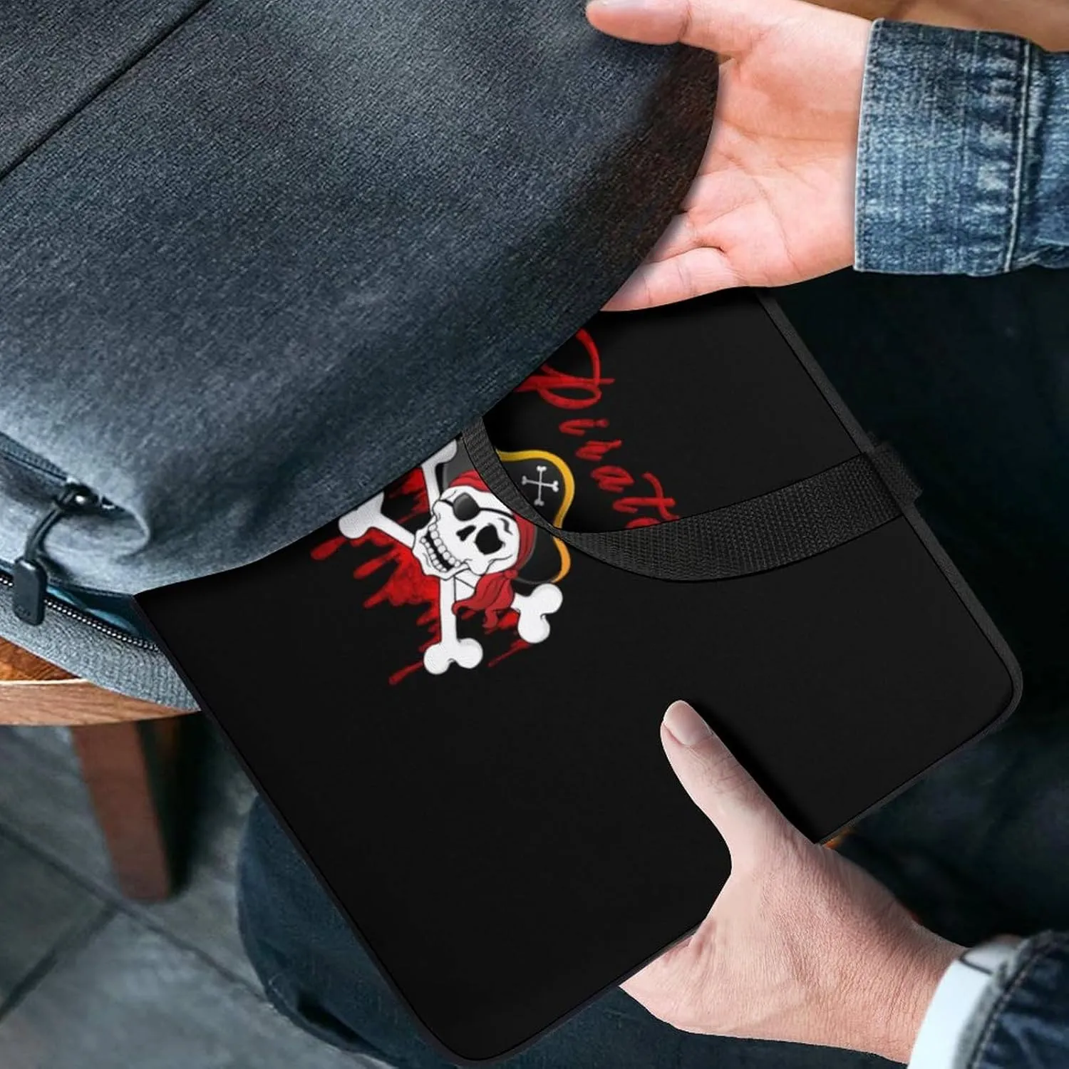 Pirate Skull Laptop Sleeve Bag Computer Carrying Case Laptops Protective Cover for Travel Business