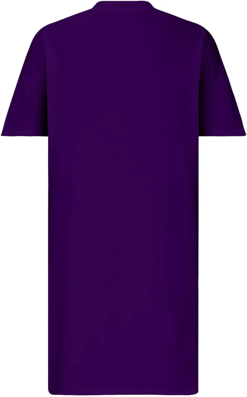 Plus Size Dresses for Curvy Womens 2024 Trendy Summer Casual V Neck Short Sleeve Daily Tshirt Midi Dress with Pocket