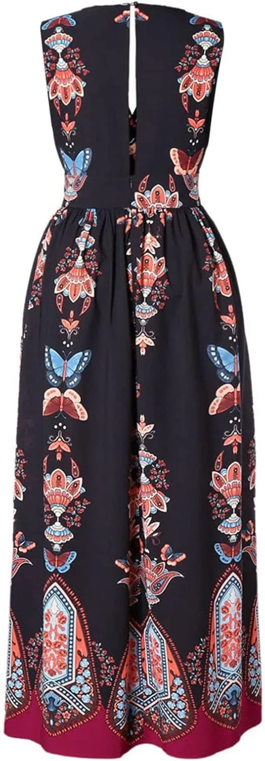 Plus Size Dresses for Women 2024 Spring Summer Fashion Floral Boho Maxi Dress Flowy Bodycon Wedding Guest Sundress