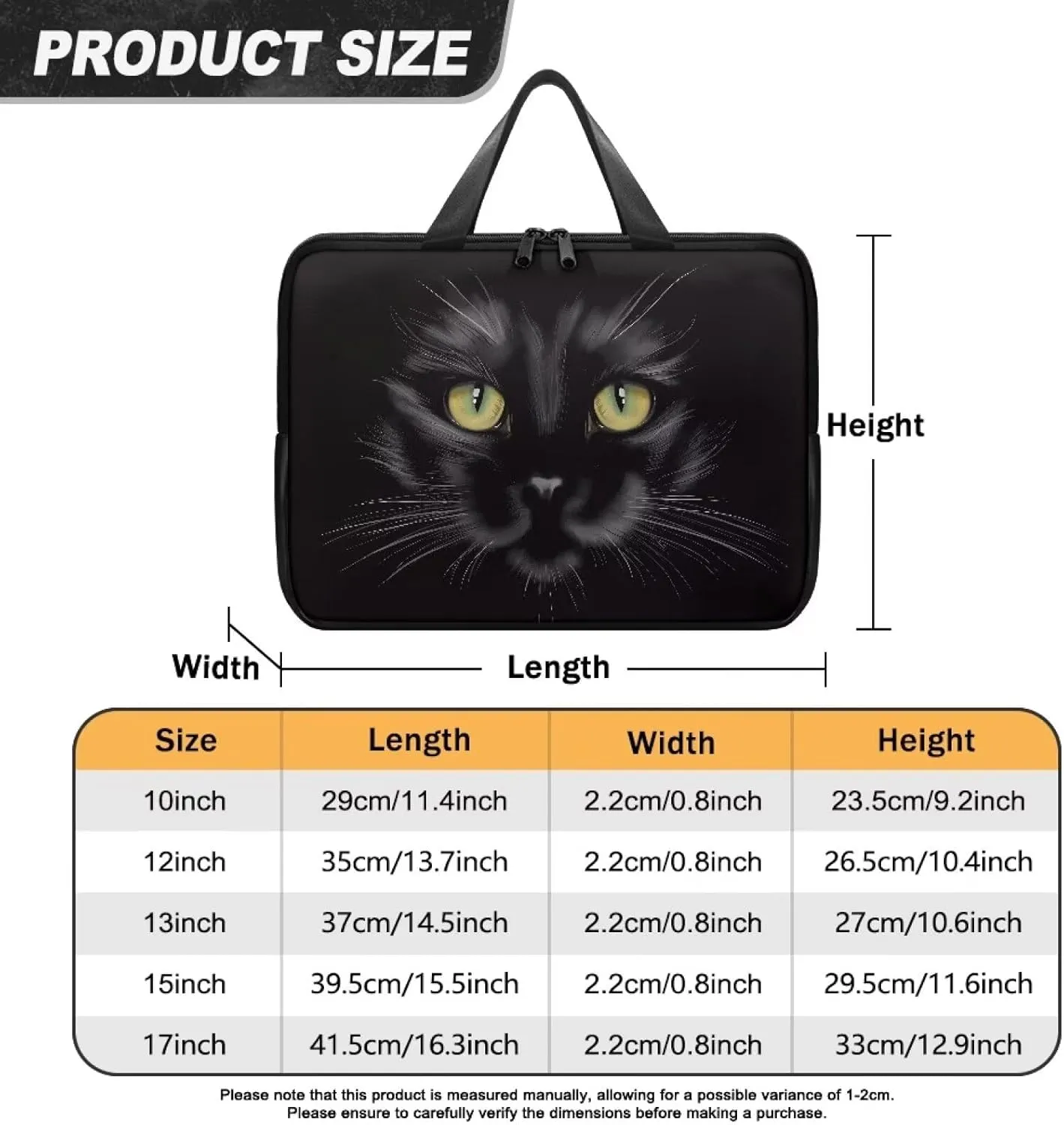 Portable Laptop Case with Top Handle Computer Cover for Women Men Tablet Protective Carrying Bag Briefcase