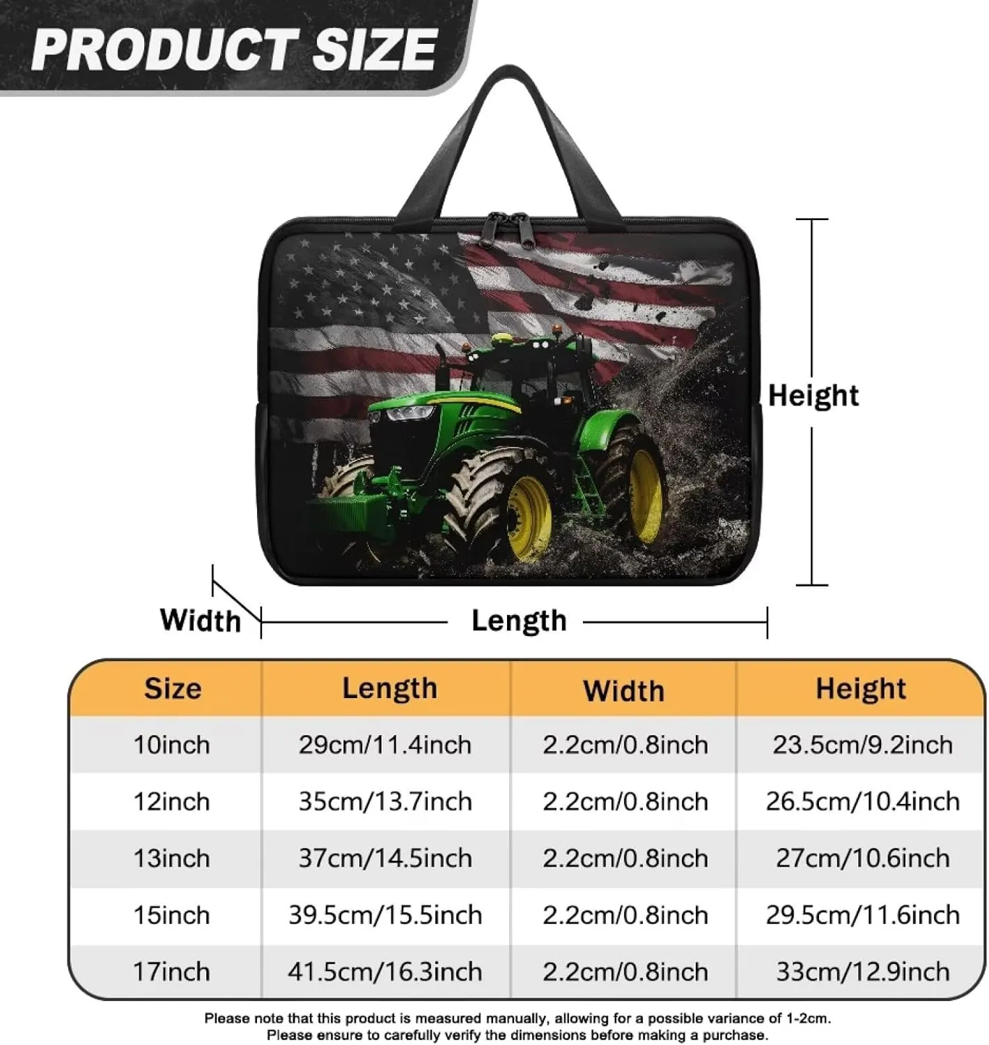 Portable Laptop Case with Top Handle Computer Cover for Women Men Tablet Protective Carrying Bag Briefcase